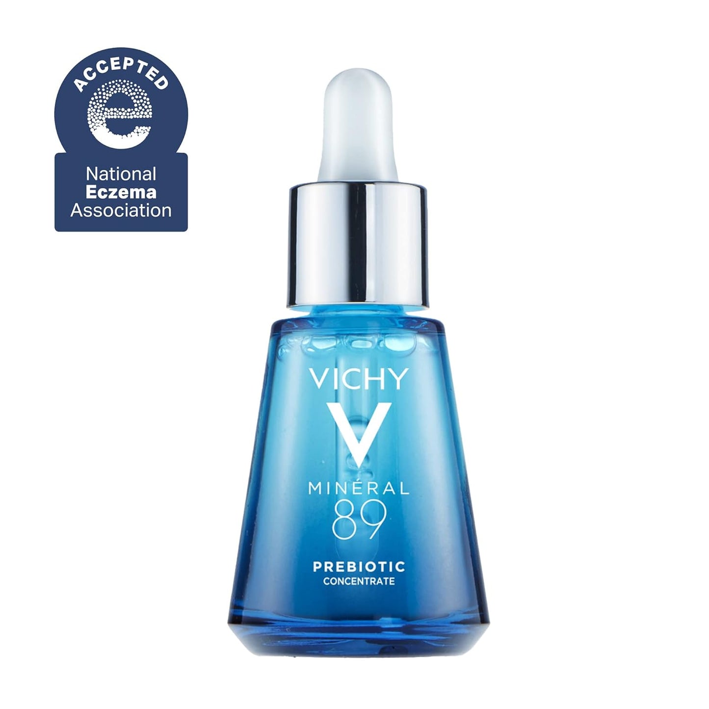 Vichy Mineral 89 Prebiotic Defense & Recovery Concentrate, Niacinamide Serum for Face, Skin Barrier Repair Seum with Antioxidants, Pore Minimizer & Hydrating Serum for Dull, Dry Skin