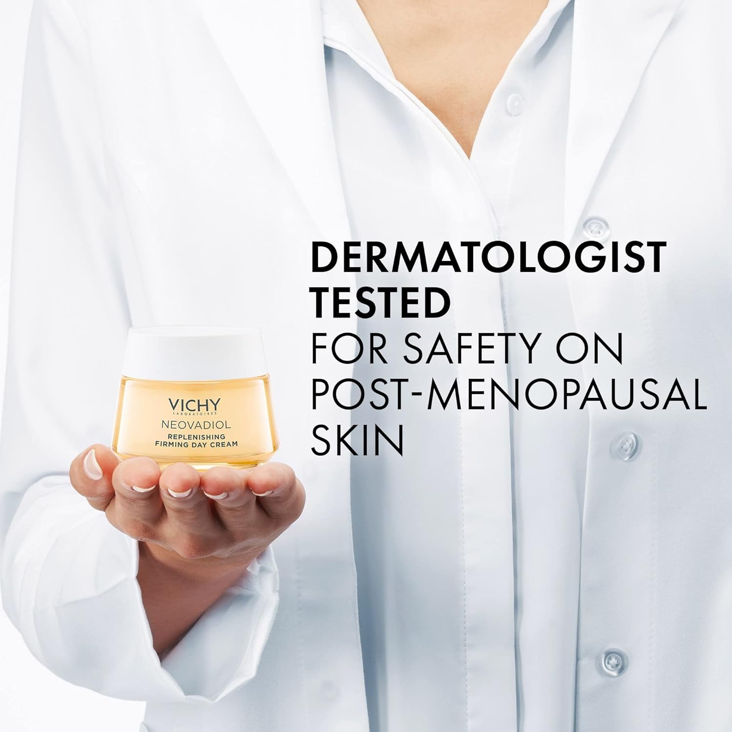 VICHY Neovadiol Replenishing Firming Day Cream for Post-Menopause Skin, Anti-Aging Facial Moisturizer for Mature Skin