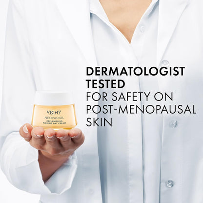 VICHY Neovadiol Replenishing Firming Day Cream for Post-Menopause Skin, Anti-Aging Facial Moisturizer for Mature Skin