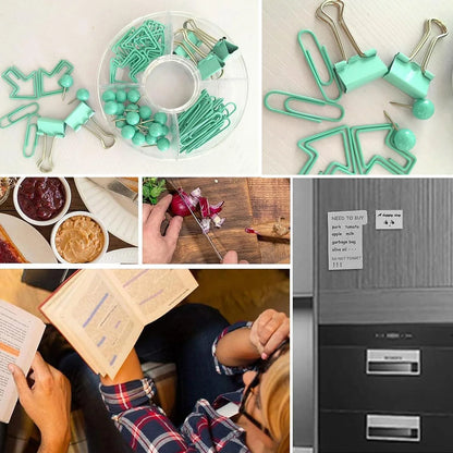 Sticky Note Tabs Set Combines Sticky Notes with Office Rubber Bands & Paper Clips Stay Productive & Prepared with Paper Notes That Brighten Your Desk Fun Gift for Students & Professionals