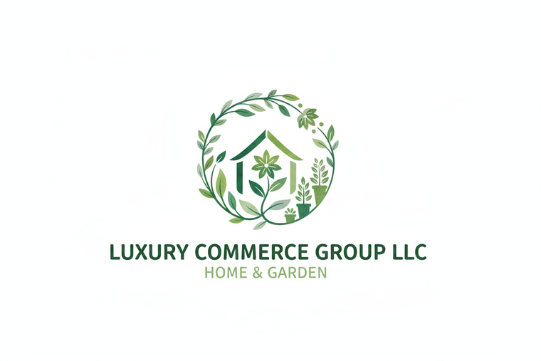 LUXURY COMMERCE GROUP LLC Home and Garden Logo